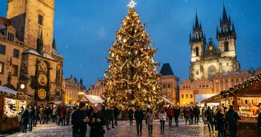 Vánoční strom na Staroměstském náměstí