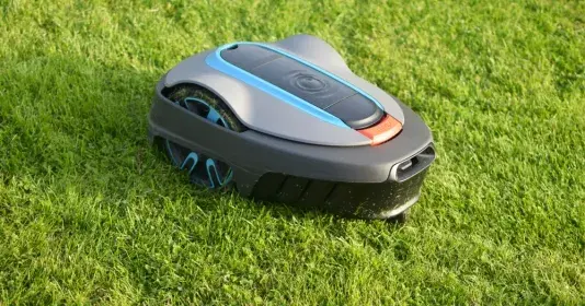 Zazimování robotické sekačky