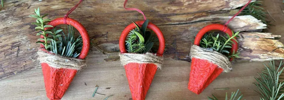 vánoční košíčky DIY