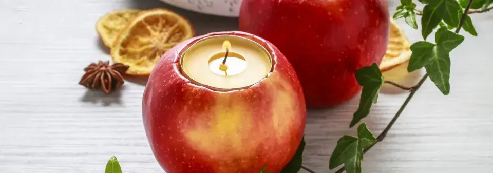 Sójové svíce v jablku 
