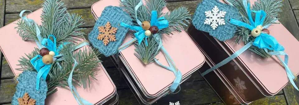 Krabička na vánoční cukroví