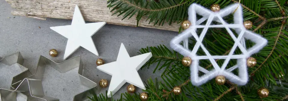 vánoční hvězda DIY