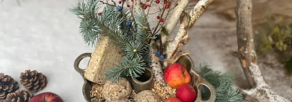 krmítko z formy na bábovku