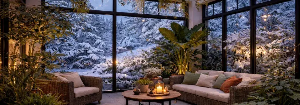 Zimní zahrada – tiché místo, kde rostliny i lidé přečkají zimu