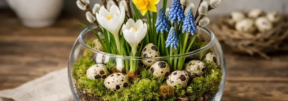 Jarní květinová dekorace