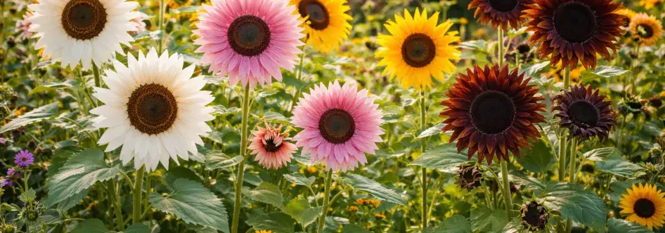 Barevné slunečnice