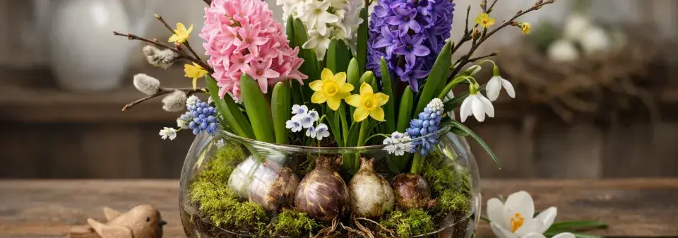 Jarní květinová dekorace