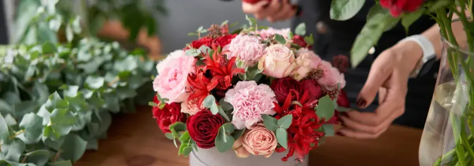 Květiny na Valentýna