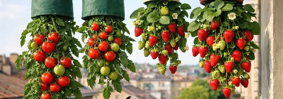 Pěstování zeleniny vzhůru nohama