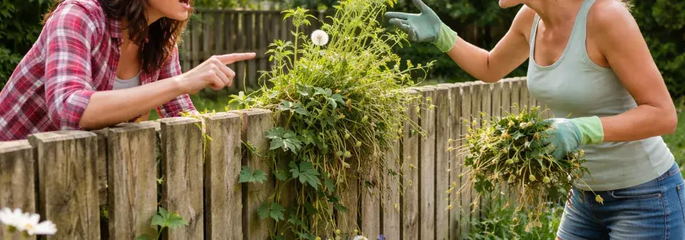 Šíření plevele ze sousední zahrady