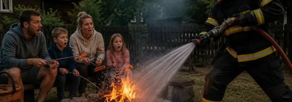 Situace, kdy se rozdělání ohně v době sucha může změnit v přestupek