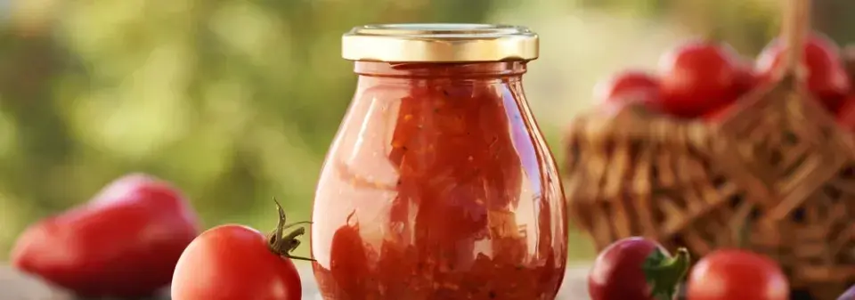 Domácí rajčatová omáčka a další produkty z rajčat