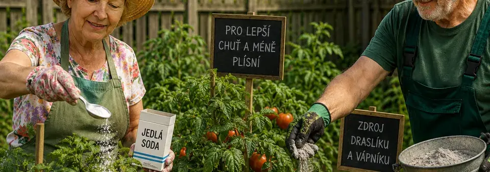 3 domácí triky pro zdravější a chutnější rajčata, to je soda, popel a droždí