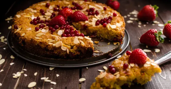 Dezert s malinami Dezert s malinami