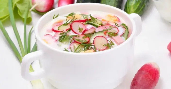 Polévka s ředkvičkami Polévka s ředkvičkami