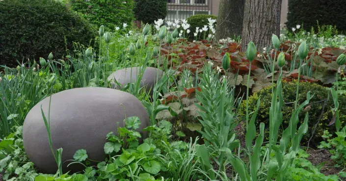 Okrasná zahrada uprostřed Prahy