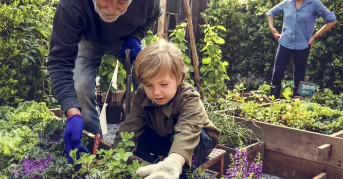 Práce na zahradě Práce na zahradě