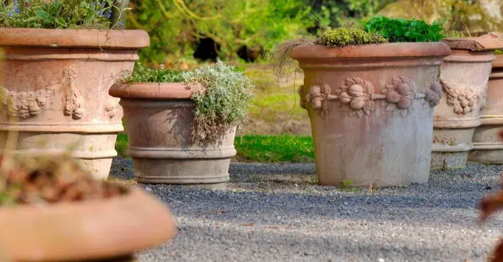 Velké terakotové květináče Velké terakotové květináče