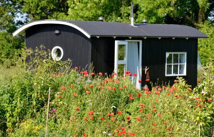 Maringotka na zahradě