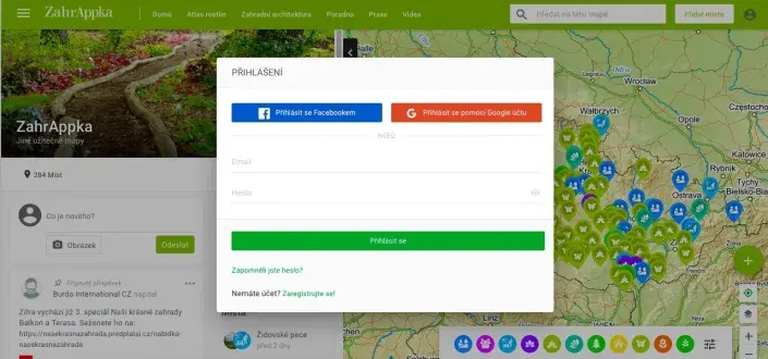 Registrace do ZahrAppky