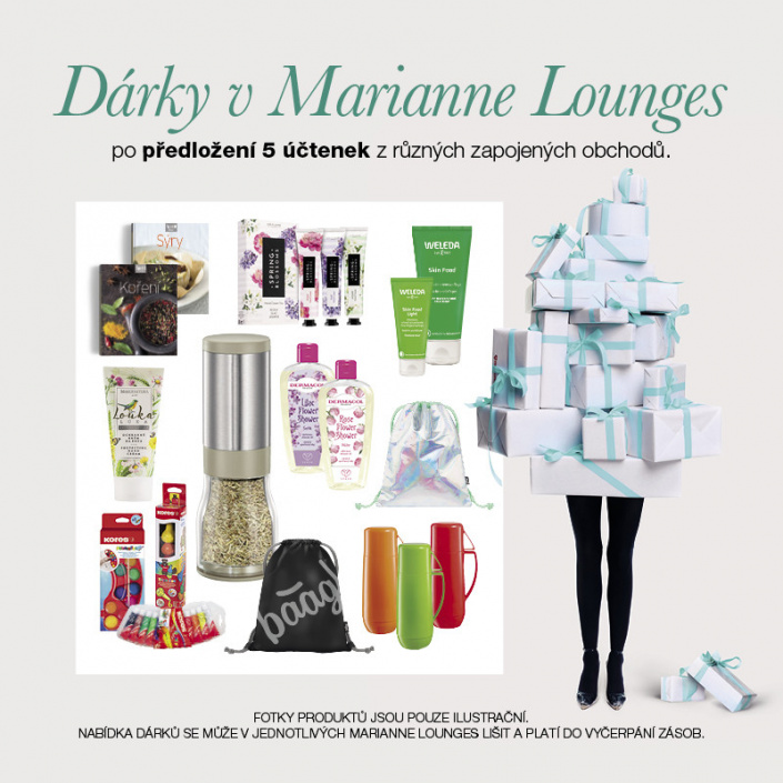 Dárky v Marianne Lounges Dárky v Marianne Lounges