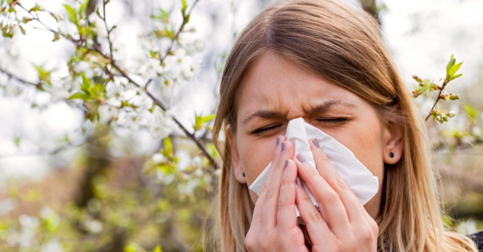 Rýma způsobená alergií