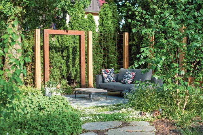 Relaxační místo s vodní bránou Relaxační místo s vodní bránou