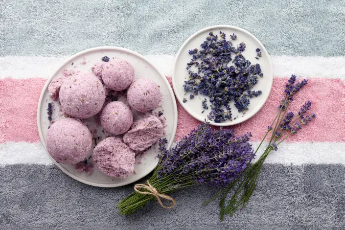 Šumivé levandulové koule do koupele Šumivé levandulové koule do koupele