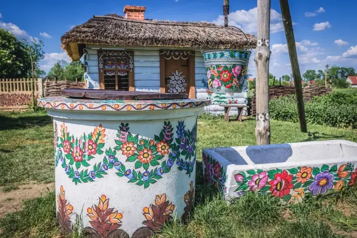 Barevná vesnice v Polsku Barevná vesnice v Polsku