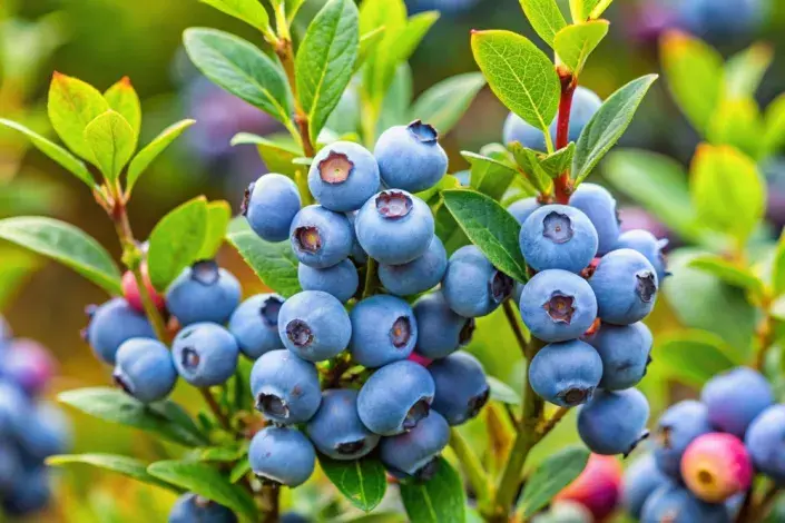 Borůvka chocholičnatá neboli zahradní borůvka (Vaccinium corymbosum) Borůvka chocholičnatá neboli zahradní borůvka (Vaccinium corymbosum)