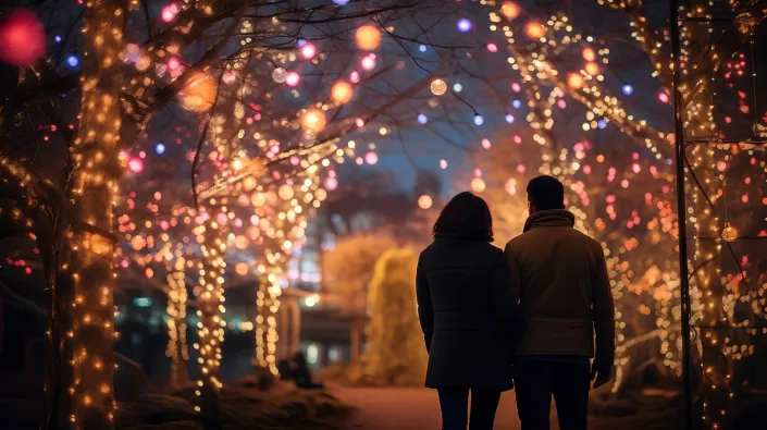 Vánoční osvětlení zahrady Vánoční osvětlení zahrady