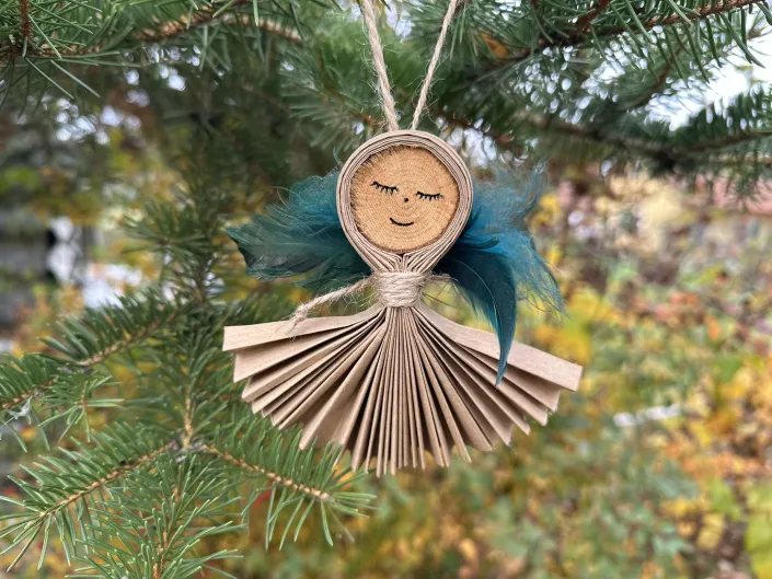 vánoční anděl DIY