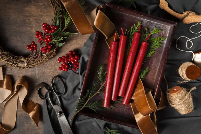 materiál pro tvoření na advent 