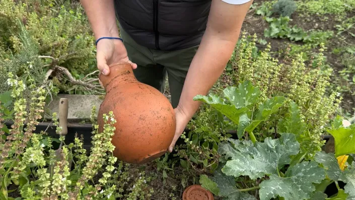 Zavlažovací olla zahradní olla