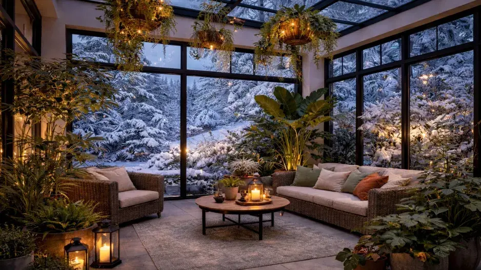 Zimní zahrada – tiché místo, kde rostliny i lidé přečkají zimu