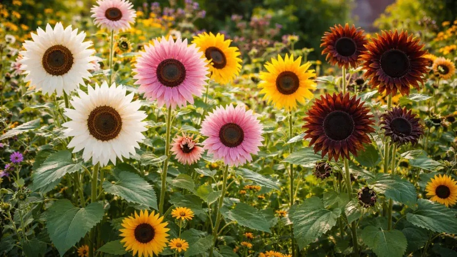 Barevné slunečnice Barevné slunečnice