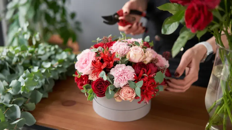 Květiny na Valentýna