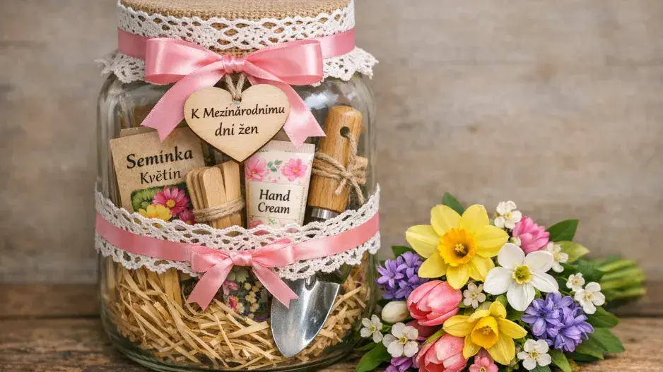 Dárek k MDŽ ze zavařovačky