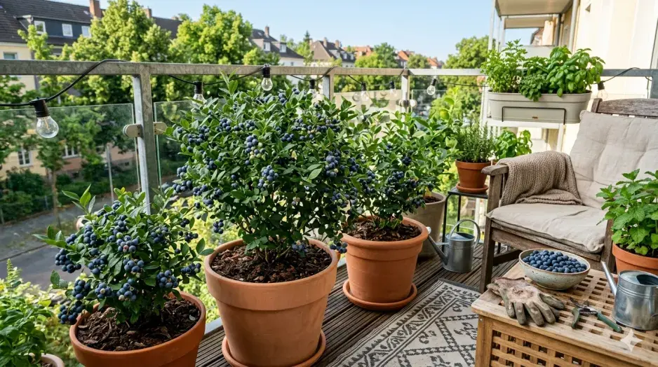 Borůvky na balkoně Borůvky na balkoně