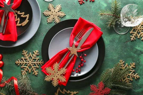 Prostírání na štědrovečerní tabuli Náhled
