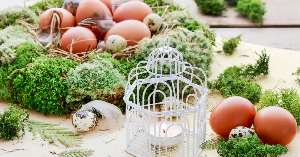 Věnec ozdobený mechem