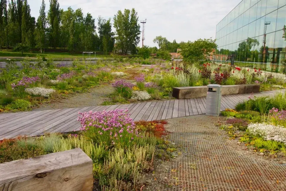 Střešní zahrada ve Vítkovicích