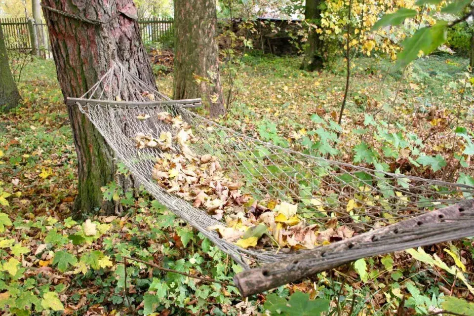 Prázdná houpací síť