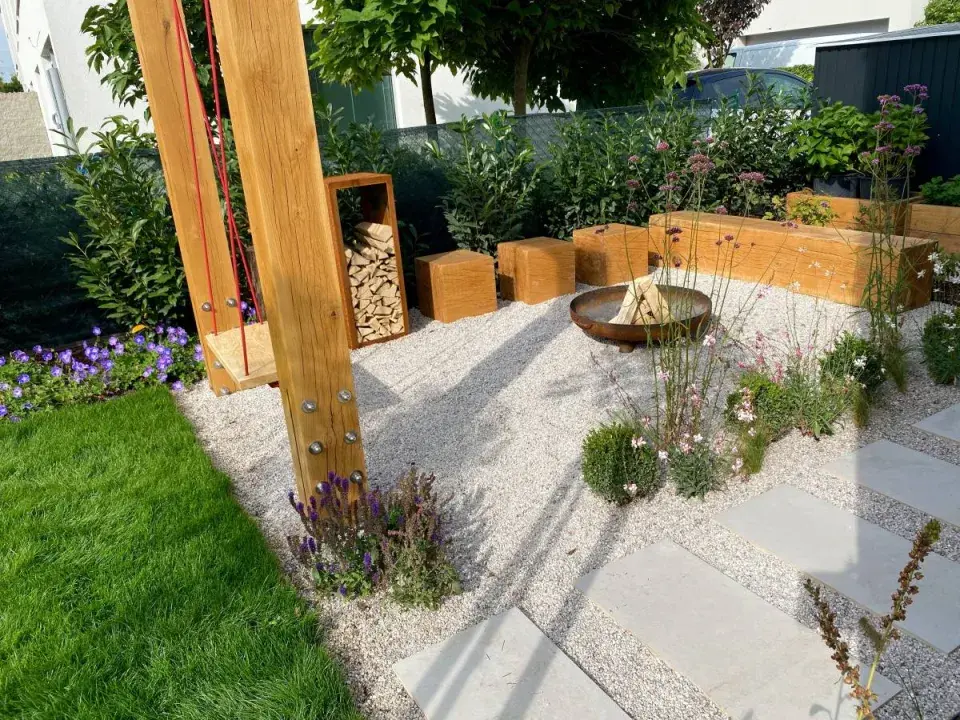 Ohniště a sezení kolem