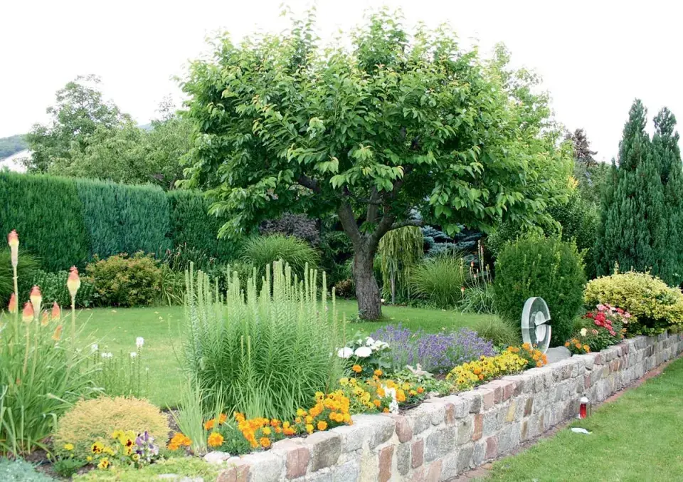 Zvýšená část zahrady