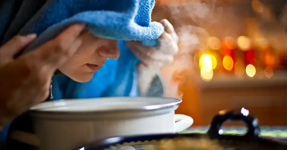 Inhalace heřmánkové páry