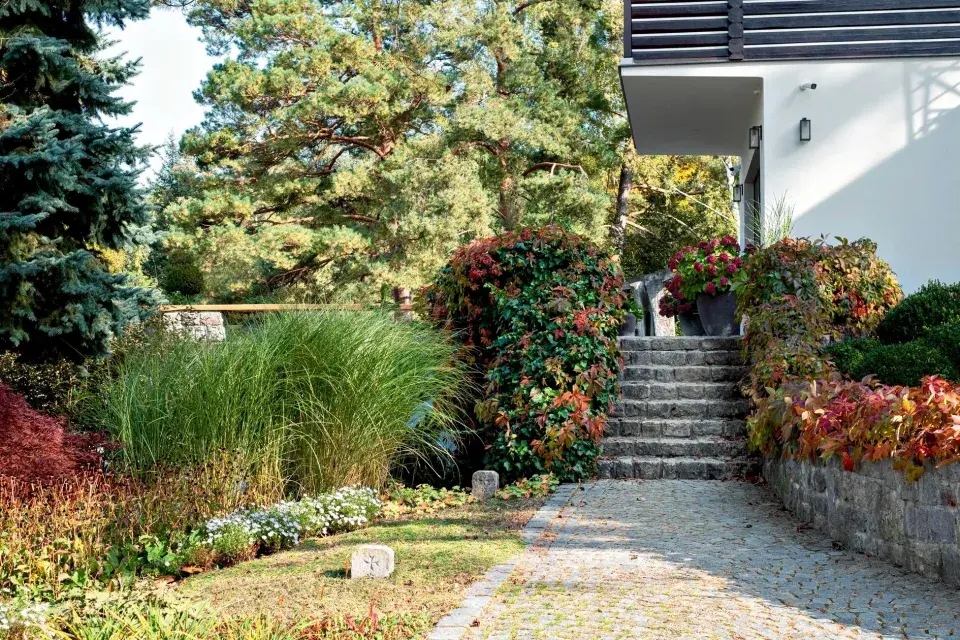 Chodník ze žulové kostky