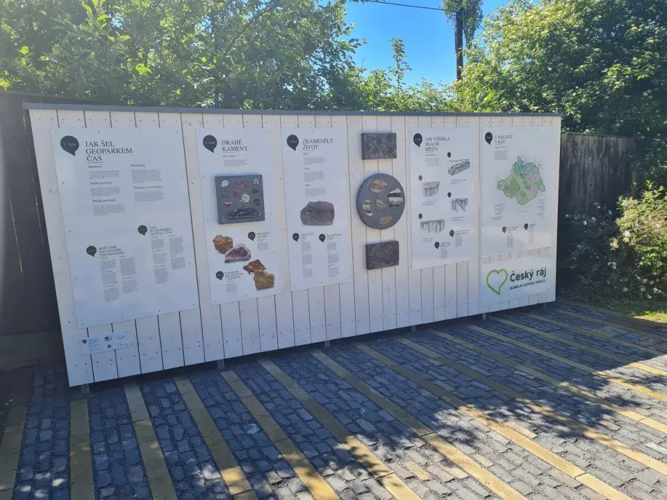 Informační cedule geologický park