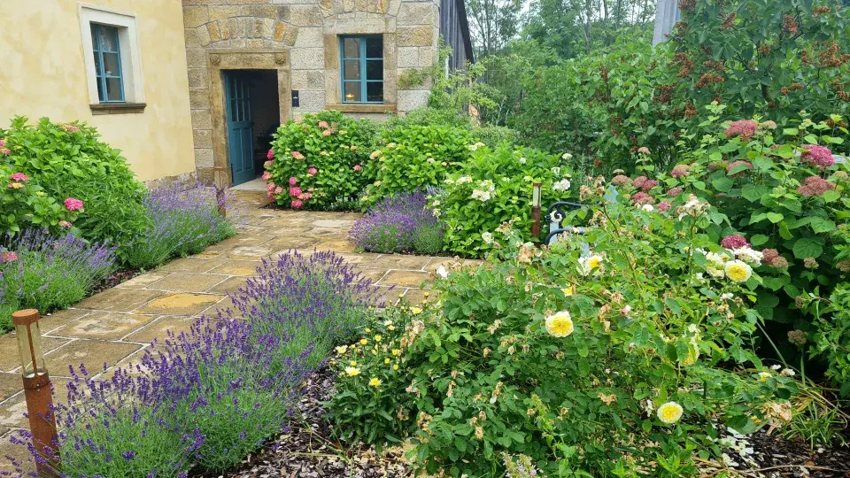 <p>Pohled ke vstupu do wellness.</p>