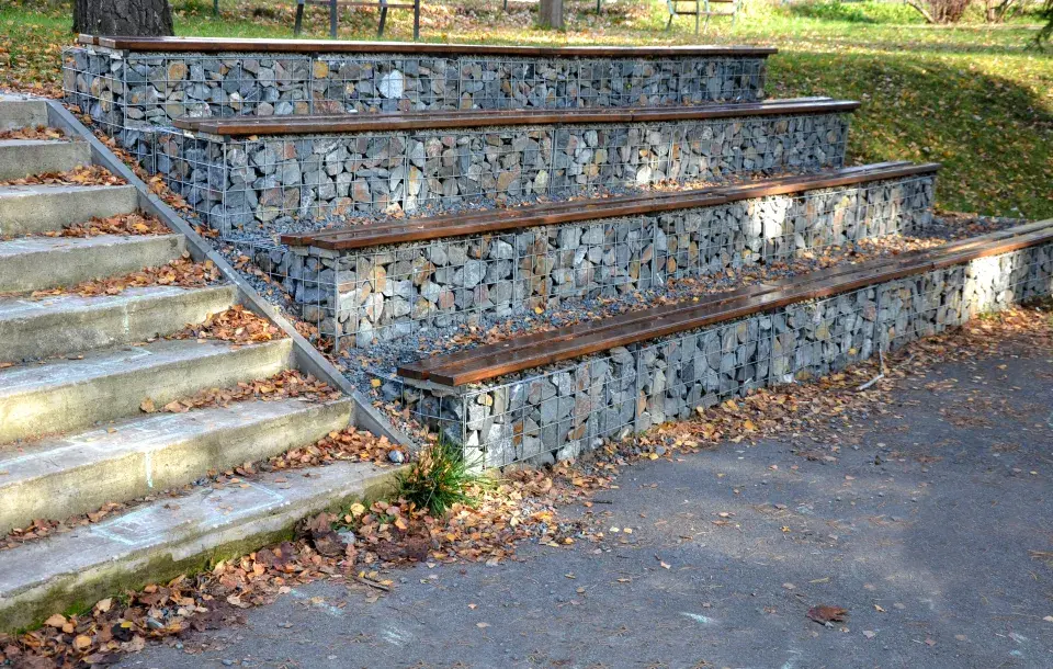 Gabion schody